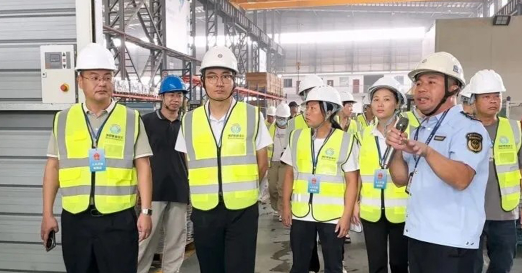 镇人大主席团赴广东斯威泽尔指导安全生产工作
